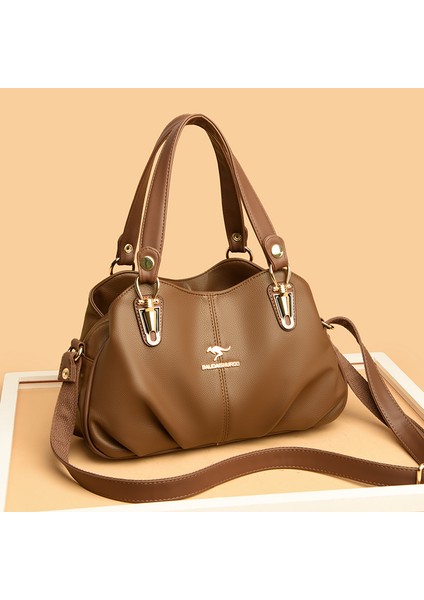 Siyah Lüks Çanta Kadın Çanta Tasarımcısı Pu Deri Düz Renk Messenger Çanta Moda Omuz Crossbody Bagswomen Casual Bez Çantalar (Yurt Dışından) modelleri