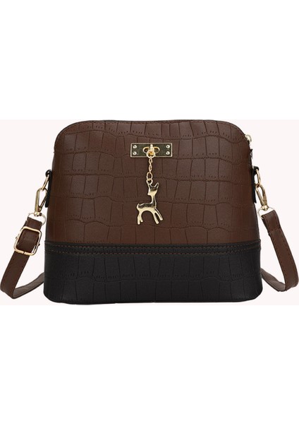 Beyaz Moda Rahat Kadın Crossbody Çanta Timsah Desen Deri Omuz Çantası Hit Renk Telefon Çanta Alışveriş Için Çanta Geyik Dekor (Yurt Dışından) fırsatları