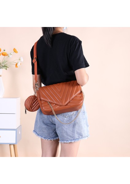 Siyah Kadın Crossbody Çanta Deri Pu Postacı Çantası Zincirler Eşkenar Dörtgen Desen Küçük Para Çantası ile Seyahat Için Bayan Günlük Çanta (Yurt Dışından) fırsatları