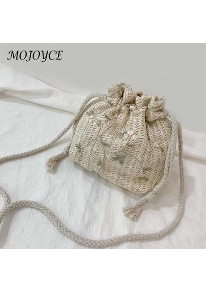Koyu Kahverengi Rahat Dantel Crossbody Çanta Ipli Çiçek Nakış Örgü Kadın Hasır Omuz Askılı Çanta Bayanlar Plaj Moda Çanta (Yurt Dışından) fiyatları