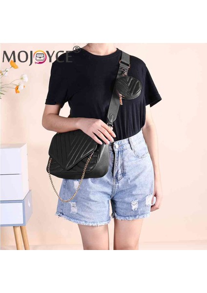 Pembe Kadın Crossbody Çanta Deri Pu Omuz Çanta Zincirleri Eşkenar Dörtgen Desen Küçük Para Çantası ile Seyahat Bayan Günlük Çanta (Yurt Dışından) fiyatları