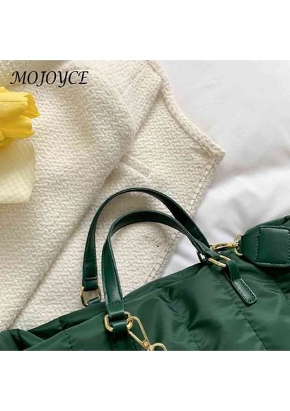 Siyah Moda Omuz Çantası Büyük Kapasiteli Kadın Kol Çantası Düz Renk Yumuşak Bayanlar Için Seyahat Için Taşınabilir Hafta Sonu Için Hediye (Yurt Dışından) fırsatları
