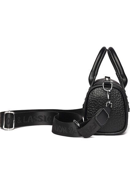 Siyah 2023 Yeni Marka Deri Bayan Tasarımcı Çanta Messenger Çanta% 100 Sığır Derisi Omuz Crossbody Çanta Kadınlar Için Yeni Sezon Desen (Yurt Dışından) indirimleri