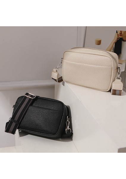 Siyah Moda Kadın Çantası 2022 Yeni Trend Katı Pu Messenger Çanta Kadın Küçük Çanta Kadın Tek Omuz Çantası Küçük Basit Kare Çanta (Yurt Dışından) modelleri