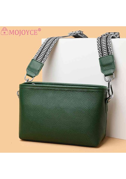 Kırmızı Birinci Katman Dana Kadın Messenger Çanta Geniş Kumaş Kayış Klasik Cüzdanlar Moda Düz Renk Rahat Basit Hafta Sonu Tatili Için (Yurt Dışından) fiyatları