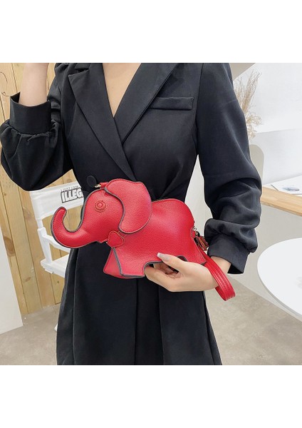 Siyah Moda Kadın Crossbody Askılı Çanta Komik Fil Şekli Omuz Çantası Rahat Mini Çanta Taşınabilir Bayanlar Bileklik Çanta (Yurt Dışından) fırsatları