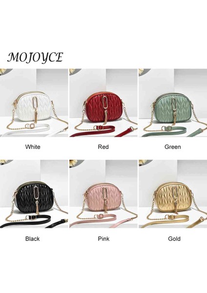 Kırmızı Moda Crossbody Çanta Düz Renk Kadın Omuz Messenger Çanta Zincir Püskül Kolye Bayanlar Omuz Çantaları Rahat Için Pu Deri (Yurt Dışından) indirimleri