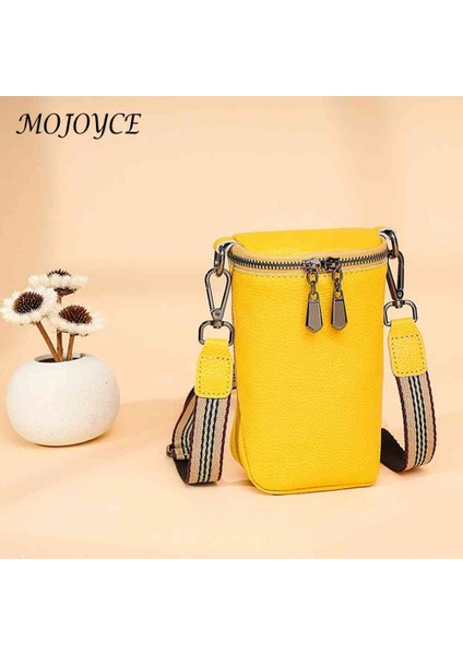Kırmızı Inek Derisi Deri Omuz Crossbody Çanta Katı Fermuarlı Cep Telefonu Kılıfı Seyahat Için Geniş Kayış Kadın Sling Alışveriş Çalışma Çantası (Yurt Dışından) indirimleri