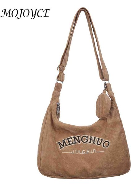 Siyah Kadın Postacı Çantası Kadife Moda Omuz Çantası Nakış Mektup Bozuk Para Cüzdanı ile Retro Günlük Seyahat Kullanımı Bayanlar Tote Çanta (Yurt Dışından) indirimleri