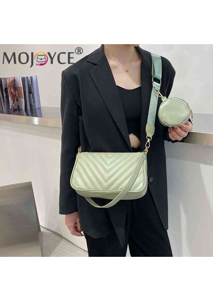 Pembe 2 In 1 Telefon Kılıfı Düz Renk Moda Niş Kapitone Omuz Çantaları Küçük Bozuk Para Cüzdanı ile Seyahat Alışveriş Için Pu Deri (Yurt Dışından) fiyatları