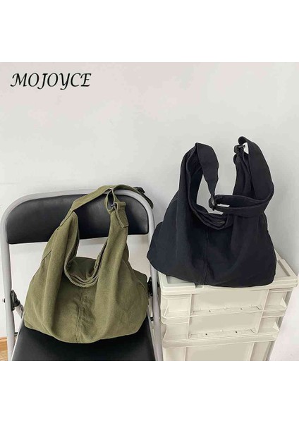 Kırmızı Japon Harajuku Kanvas Omuz Çantası Düz Renk Retro Crossbody Messenger Çanta Yumuşak Cepler Seyahat Için Büyük Kapasiteli (Yurt Dışından) fırsatları