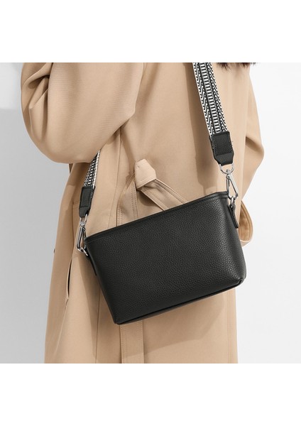 Göl Mavi Gelişmiş Doku Inek Derisi Deri Çanta Kadınlar Için Tote Geniş Kayış Omuz Çantası Katı Tasarımcı Crossbody Çanta Çanta Bayan Satchel (Yurt Dışından) fırsatları