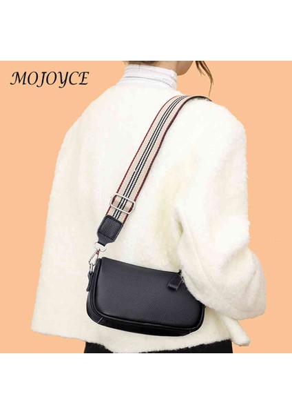Kahverengi Vintage Kadınlar Pu Omuz Çantaları Düz Renk Moda Crossbody Çanta Yumuşak Doku Crossbody Messenger Çanta Seyahat Için Küçük (Yurt Dışından) fırsatları