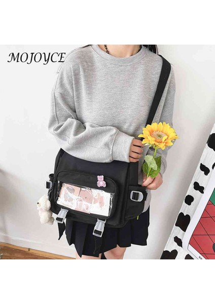 Mavi Kadın Vintage Crossbody Çanta Rozet Kolye Kore Koleji Bayanlar Crossbody Kese Seyahat Için Çok Cep Ayarlanabilir Askı Günlük (Yurt Dışından) fiyatları