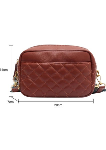 Siyah Retro Omuz Çantası Kapitone Pu Deri Omuz Crossbody Çanta Baskılar Geniş Kayış Eşkenar Dörtgen Desen Katı Fermuar Küçük Kadın Satchel (Yurt Dışından) modelleri