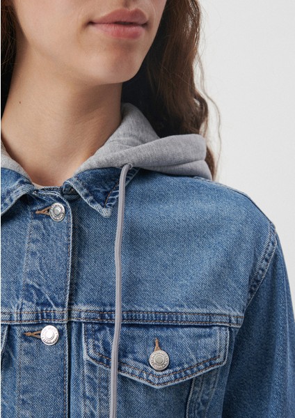 Kadın Karla Mavi 90s Jean Ceket 110154-85296 fırsatları