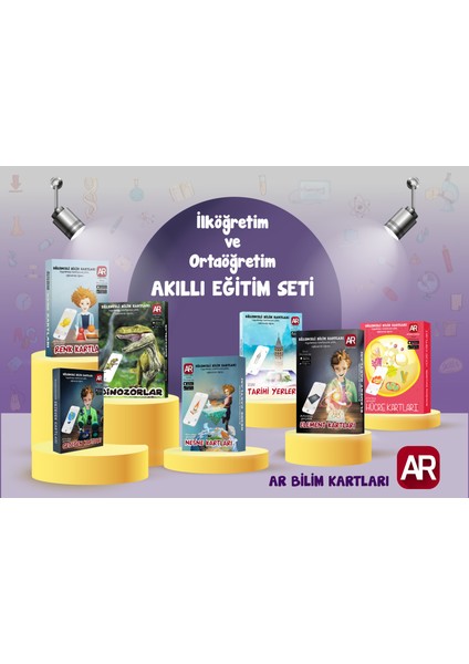 Ar Yayınları Eğitim Seti - Kaynak Kitap - Akıllı Eğitim Seti - Bilim Kartı