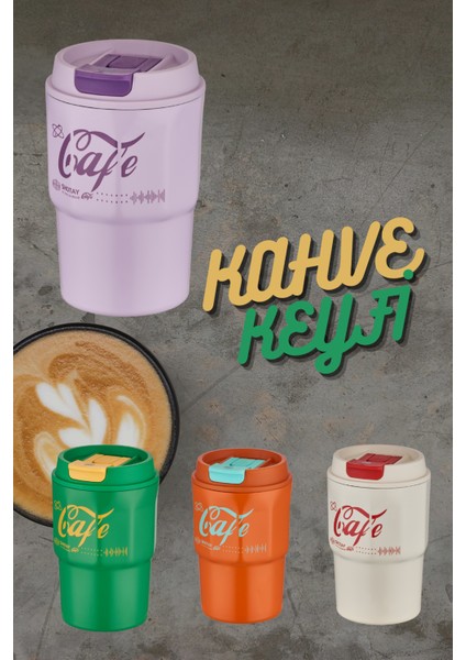 450ML Taşıma Askılı Paslanmaz Çelik Termos Bardak /kahve Bardak Mug