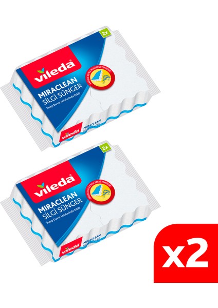 2 Paket 2'li Miraclean Silgi Sünger