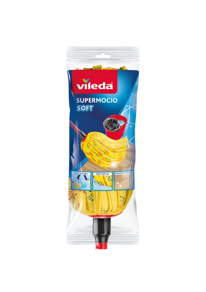 Supermocio Soft %30 Mikrofiberli Saplı Yedek Paspas