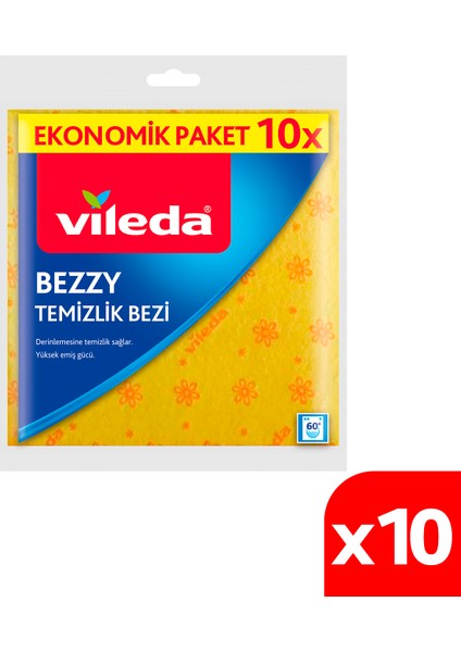 10 Paket 10'lu Bezzy Mutfak Bezi