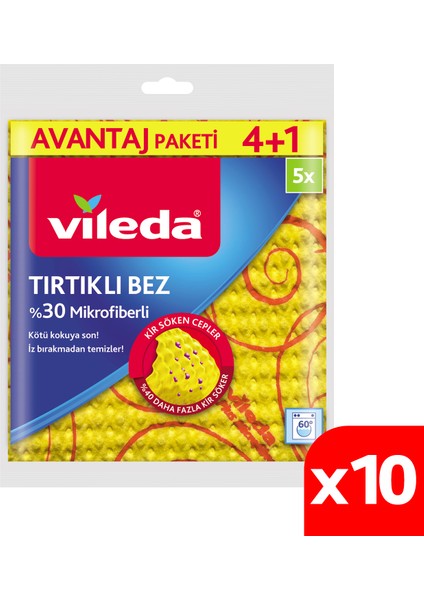 2 Paket 4'lü 30% Mikrofiberli Mutfak Bezi