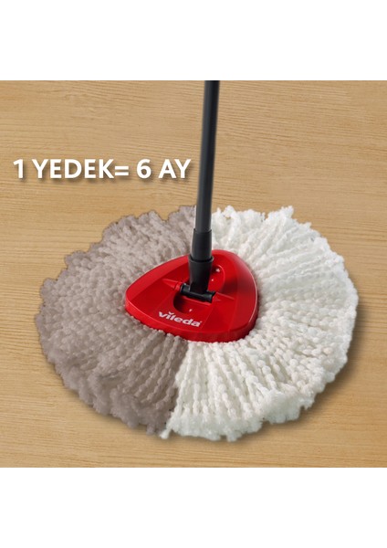 Turbo Üçgen Başlık Mikrofiber Yedek Paspas 2 Paket