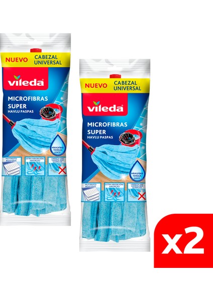 2 Paket %100 Mikrofiber Saçaklı Havlu Paspas