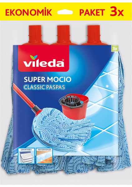 Supermocio 3'lü Klasik Yedek Paspas