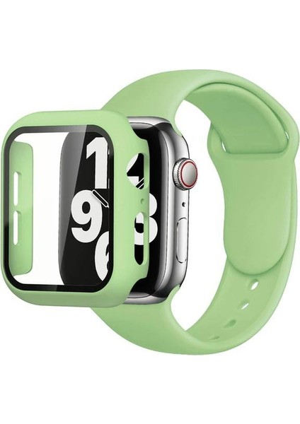 Apple Watch 7-8 (41 Mm) Uyumlu Kılıf Kasa ve Ekran Koruyucu Yüksek Kalite