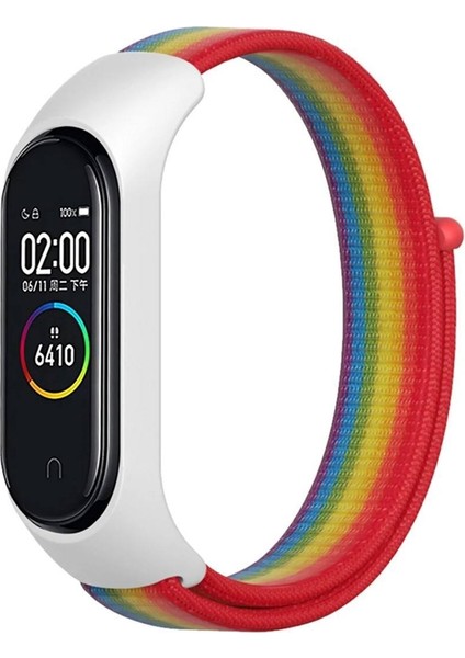 Xiaomi Mi Band 5/6 Uyumlu Hasır Dokuma Yüksek Kalite Kordon Kayış