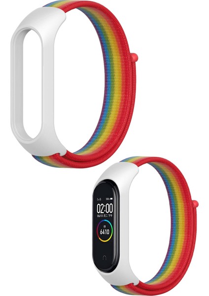 Xiaomi Mi Band 5/6 Uyumlu Hasır Dokuma Yüksek Kalite Kordon Kayış