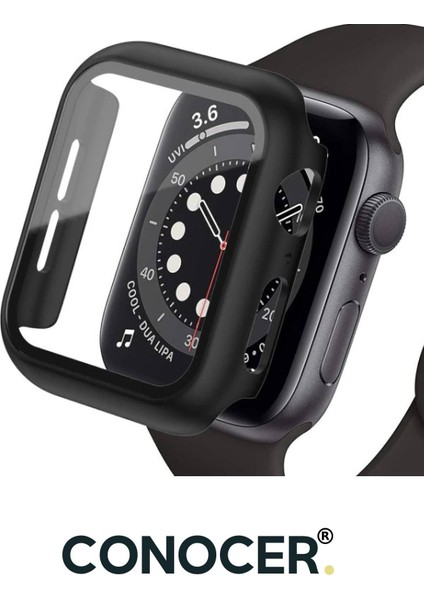 Apple Watch 2-3-4-5-6-Se (44 Mm) Uyumlu Nike Kılıf Kasa ve Ekran Koruyucu Yüksek Kalite