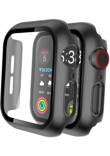 Apple Watch 2-3-4-5-6-Se (44 Mm) Uyumlu Nike Kılıf Kasa ve Ekran Koruyucu Yüksek Kalite