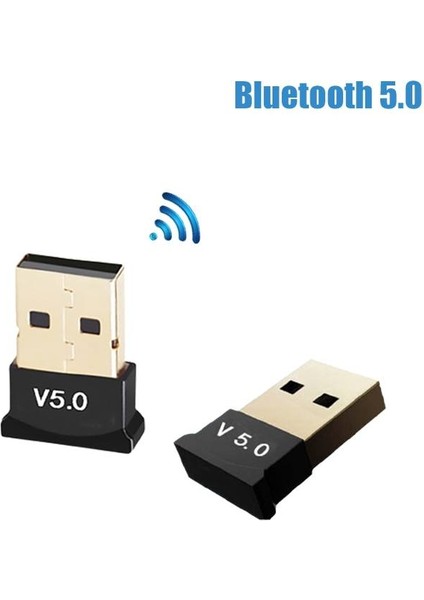 Mini V5.0 USB Bluetooth Dongle 5.0 Bluetooth Adaptör [tak Çalıştır]