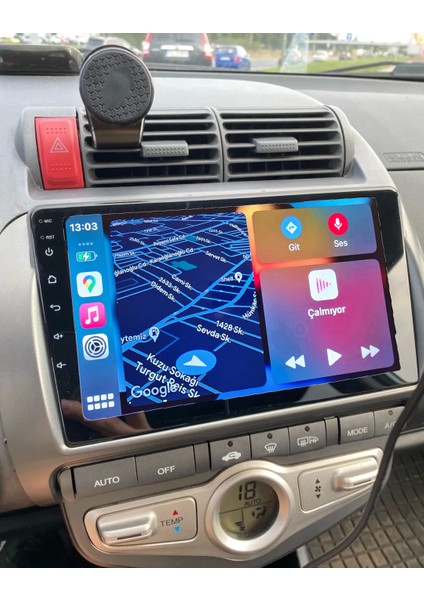 Honda 2001-2009 Jazz / 2005-2008 Cıty Dijital Kılma Android Sürüm 13 Kablosuz Carplay Navigasyon Multimedya 9 Inç Ekran 2gb Ram 32GB Rom Hafıza