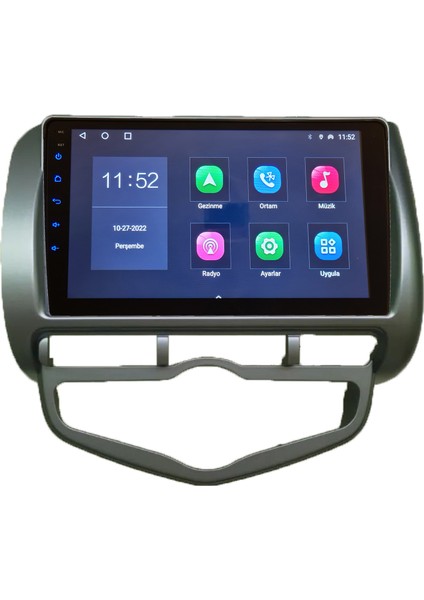 Honda 2001-2009 Jazz / 2005-2008 Cıty Dijital Kılma Android Sürüm 13 Kablosuz Carplay Navigasyon Multimedya 9 Inç Ekran 2gb Ram 32GB Rom Hafıza fırsatları