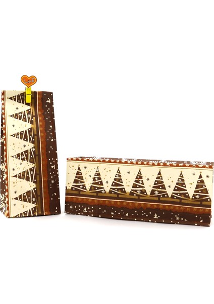 Desenli Kese Kağıdı 8X20X5 cm 10 Adet Model:23