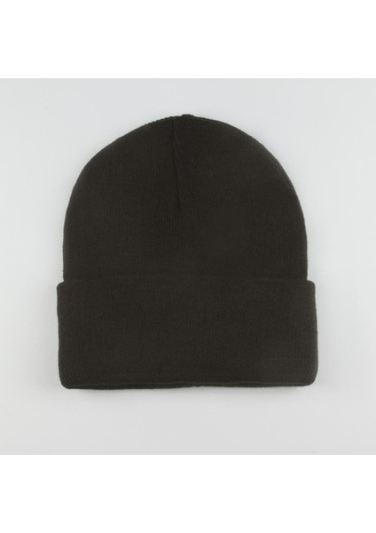 Katlamalı Bayan Bere Siyah Renk