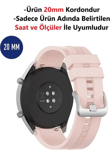 Huawei Watch Gt3 42MM Uyumlu (20MM) Desenli Silikon Yüksek Kalite Kordon Kayış