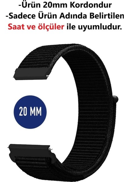 Huawei Watch Gt3 Elegant 42MM Uyumlu 20MM Hasır Dokuma Kordon Kayış