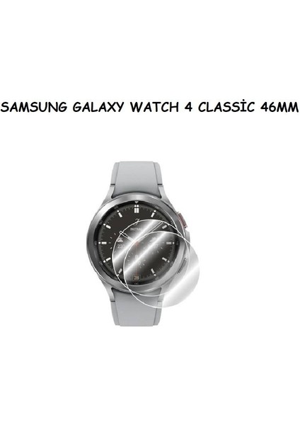 Samsung Galaxy Watch 4 Classic (46MM) Uyumlu (2 Adet) Ekran Koruyucu Nano Jelatin