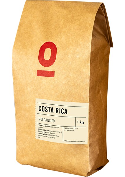 Costa Rica Volcancito Natural Anaerobik Arabica Kahve - 1 kg | Sütlü Çikolata & Toffee Aromalı fiyatları