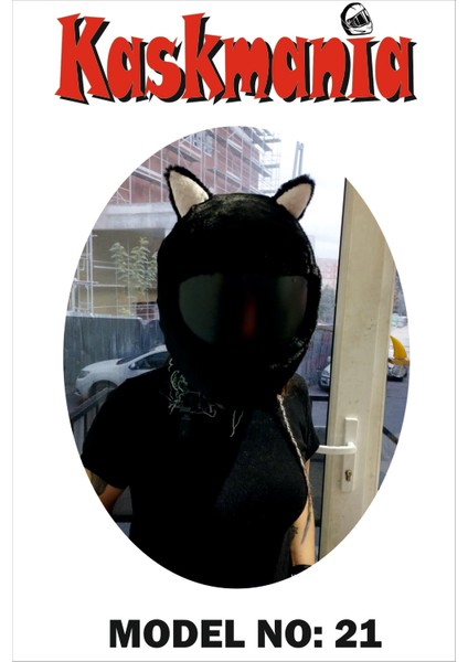 Peluş Kask Kılıfı cat