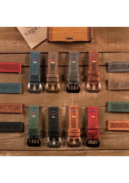 VVagave Samsung Galaxy Watch 4 5 6 / Watch 6 Classic 40MM 43MM 44MM 47MM Watch 5 Watch 5 Pro 40MM 44MM 45MM Watch 4 40MM 42MM 44MM 46MM 3 İp Motifli Gri Deri Kordon 20MM Kahverengi