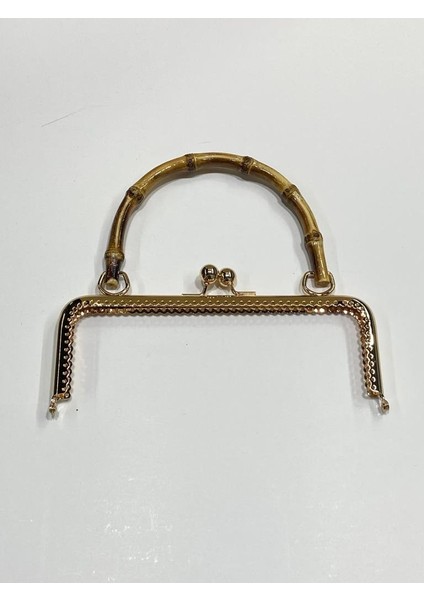 Çanta ve Cüzdan Klipsi Bambu Saplı Kare Model 20 cm