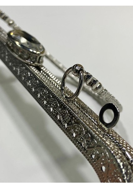 Çanta ve Cüzdan Klipsi Taşlı Kare Model 20 cm