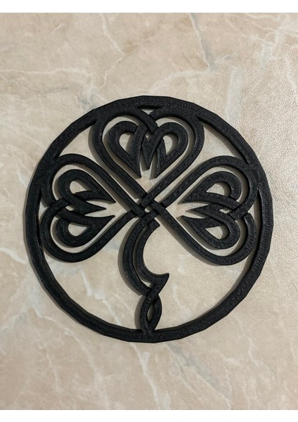 Celtic Clover - Yonca Bardak Altlığı Seti - Organik Plastik