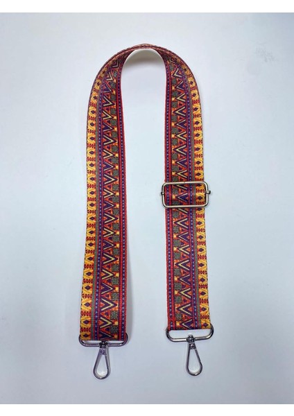 Otantik Desenli Palaska / Çanta Sapı / Desenli Çanta Sapı / Ayarlanabilir Çanta Sapı