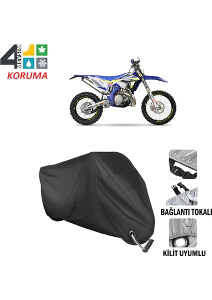 Sherco Enduro 250 Se Factory Branda Motosiklet Brandası Bağlantı ve Kilit Uyumlu Siyah